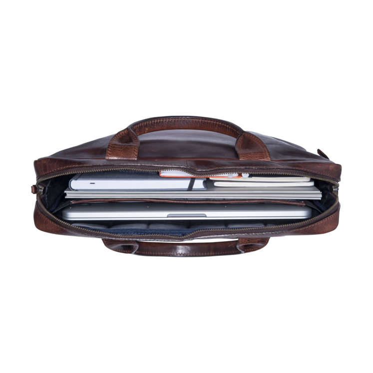 Leonhard Heyden Roma RV-Aktenmappe Slim 1 Fach Braun