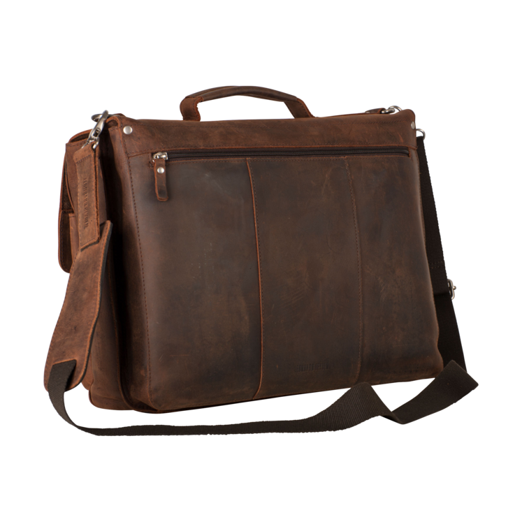 Leonhard Heyden Salisbury Aktenmappe 2 Fächer Braun