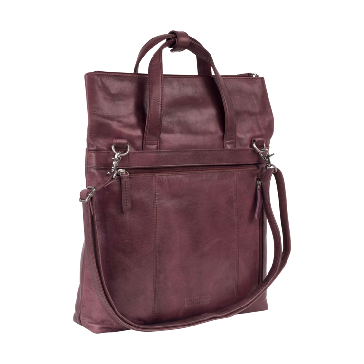 Leonhard Heyden Stockholm Kurzgriff-/Umhängetasche M Brombeer