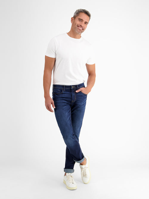 Lerros BAXTER 5-Pocket-Denim Im Used-Look, RELAXED FIT, Blue