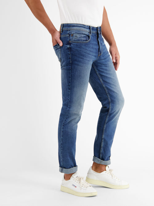 Lerros BAXTER 5-Pocket-Denim Im Used-Look, RELAXED FIT, Comfort Stretch