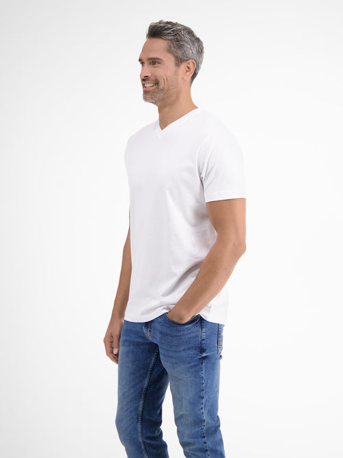 Lerros Doppelpack Herren T-Shirt, V-Neck In Premium Baumwollqualität