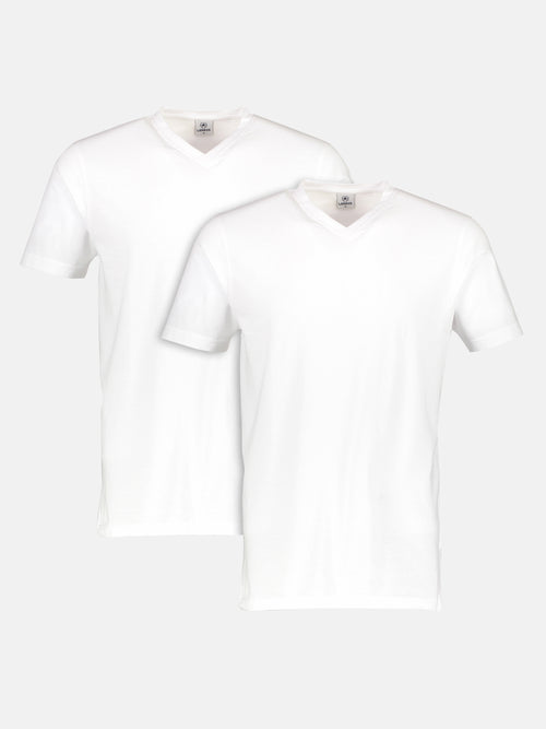 Lerros Doppelpack Herren T-Shirt, V-Neck In Premium Baumwollqualität