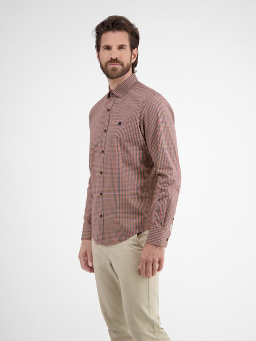 Lerros Herren Langarmhemd In Poplin-Stretchqualität