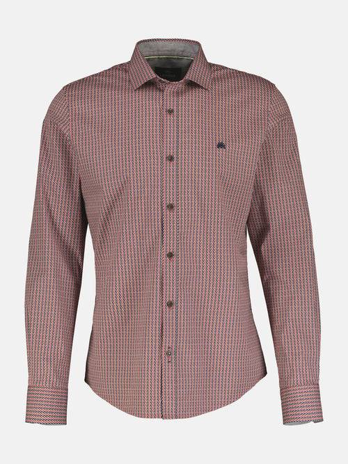 Lerros Herren Langarmhemd In Poplin-Stretchqualität