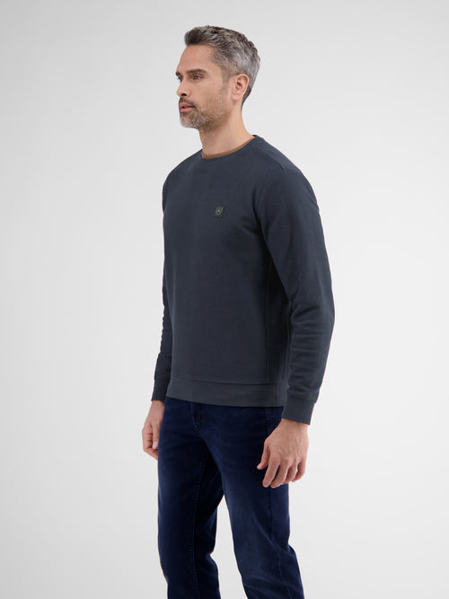 Lerros Herren Sweatshirt In Weicher, Vorgewaschener Strukturqualität