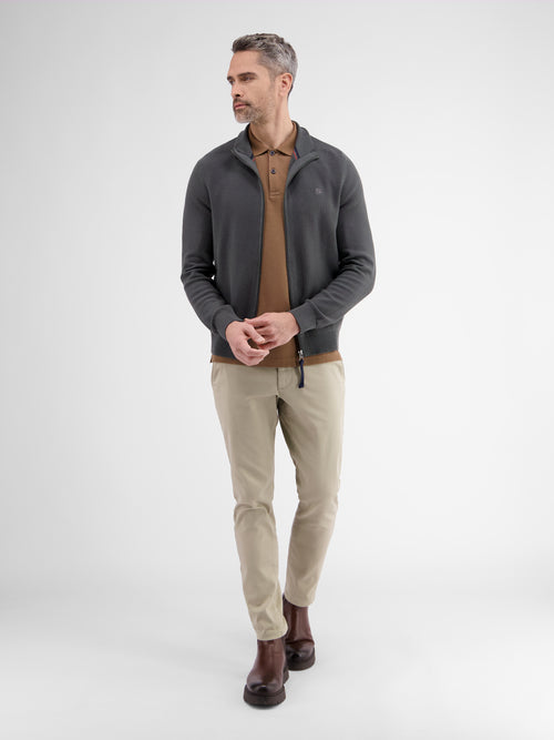 Lerros Leichte Strickjacke Für Herren Mit Schmaler Rippstruktur