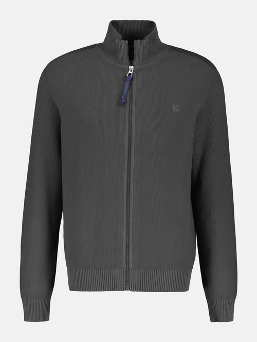 Lerros Leichte Strickjacke Für Herren Mit Schmaler Rippstruktur