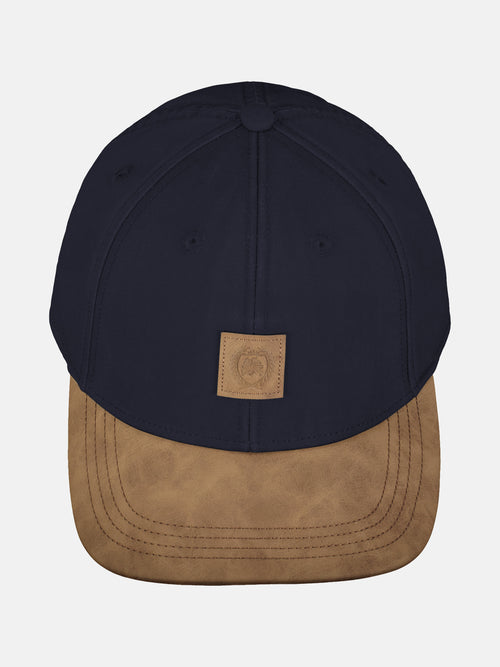 Lerros Basecap Aus Canvas, Mit Kunstlederschirm