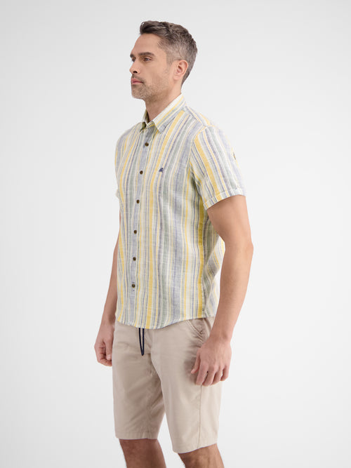 Lerros Gestreiftes Halbarmhemd Für Herren