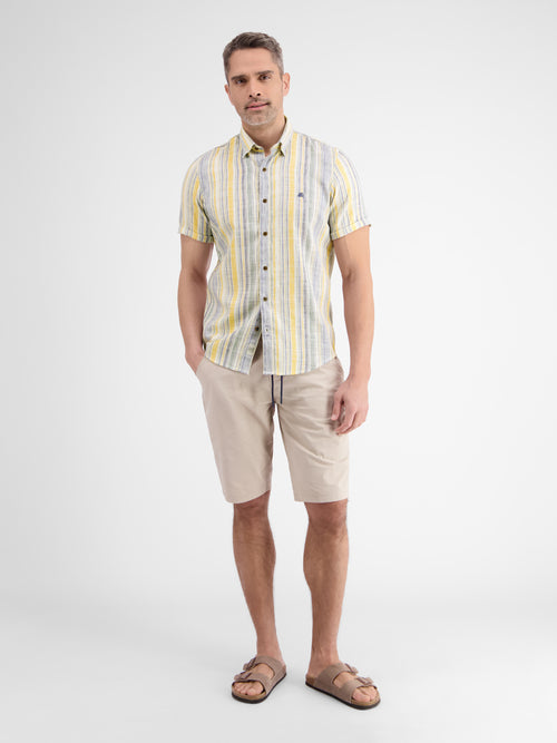 Lerros Gestreiftes Halbarmhemd Für Herren