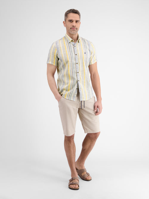 Lerros Gestreiftes Halbarmhemd Für Herren