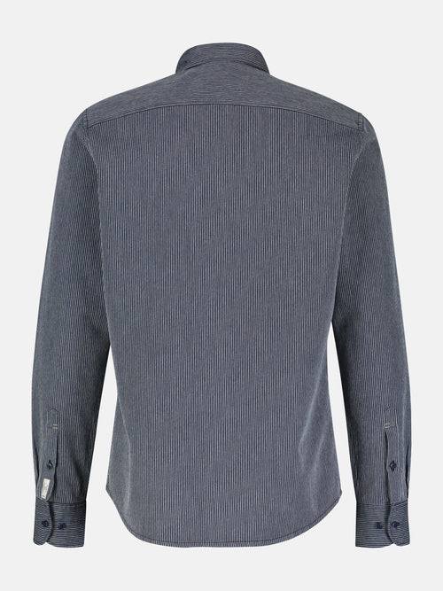 Lerros Gestreiftes Herrenhemd, Langarm