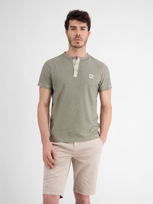 Lerros Gestreiftes Serafino-Shirt Für Herren