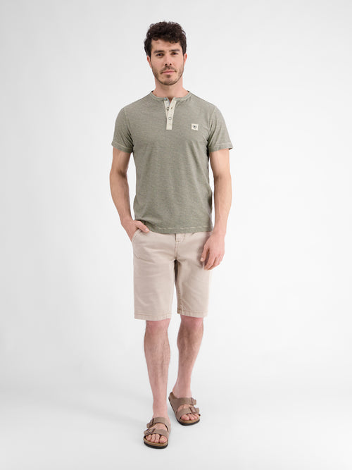 Lerros Gestreiftes Serafino-Shirt Für Herren