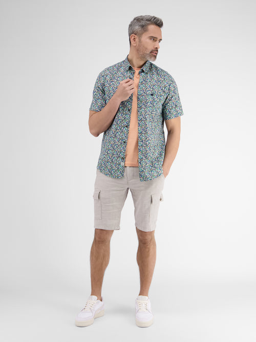 Lerros Halbarmhemd Mit Floralem Print