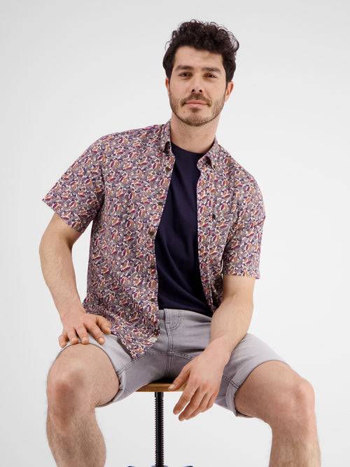 Lerros Halbarmhemd Mit Floralem Print