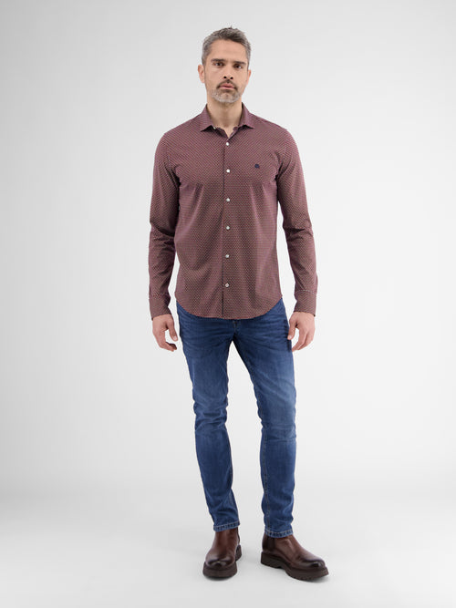 Lerros Herren Jerseyhemd Mit Haifischkragen