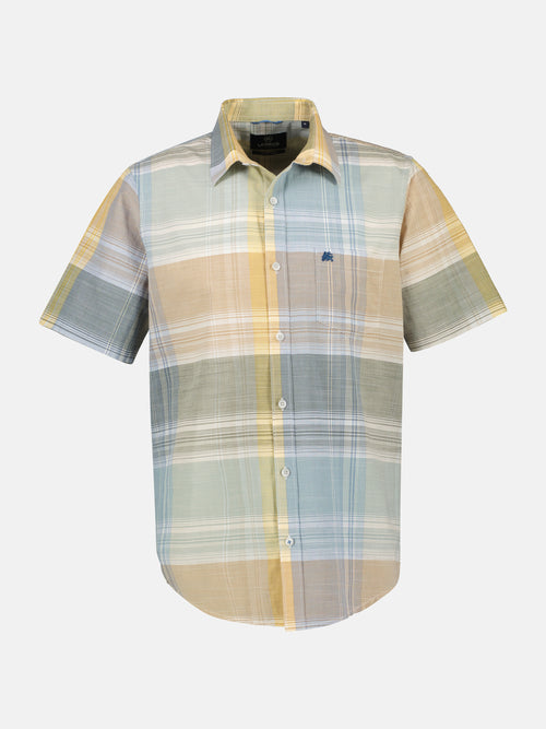 Lerros Herren Kurzarmhemd Mit Großem Karo