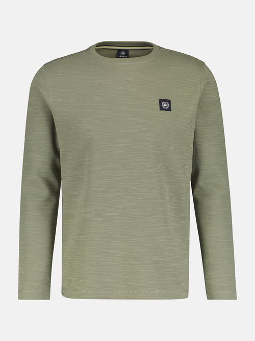 Lerros Herren Langarmshirt In Strukturqualität
