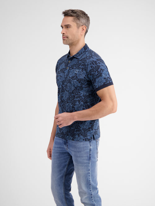 Lerros Herren Poloshirt, Floral Bedruckt