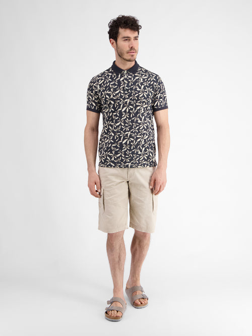 Lerros Herren Poloshirt Mit Floralem Druck