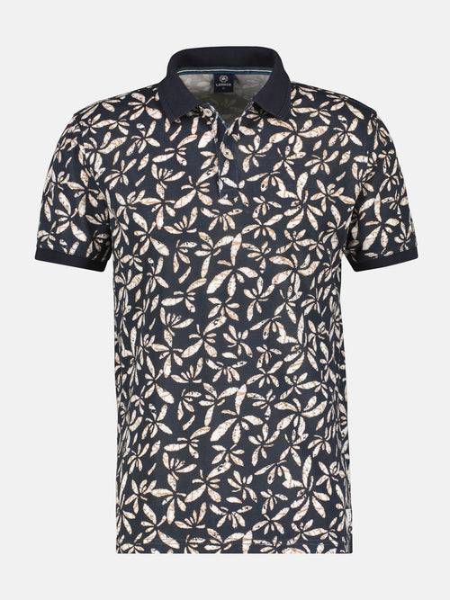 Lerros Herren Poloshirt Mit Floralem Druck