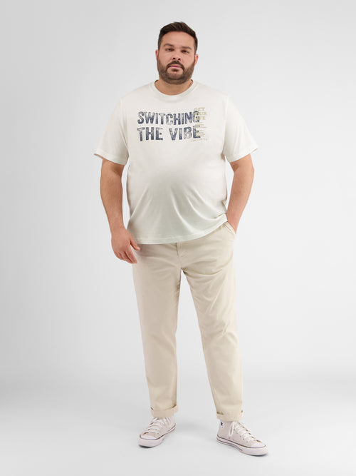 Lerros Herren T-Shirt Mit Brust-Print