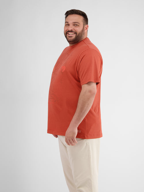 Lerros Herren-T-Shirt Mit Brust-Print