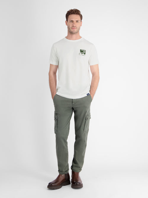 Lerros Herren T-Shirt Mit Kleinem Mottoprint