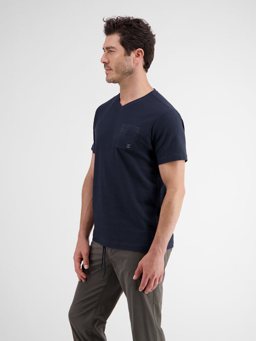 Lerros Herren T-Shirt Mit V-Ausschnitt