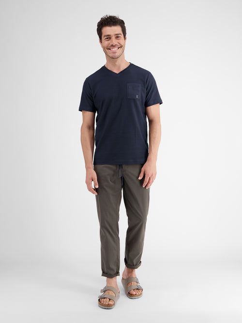 Lerros Herren T-Shirt Mit V-Ausschnitt