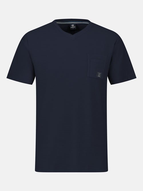 Lerros Herren T-Shirt Mit V-Ausschnitt