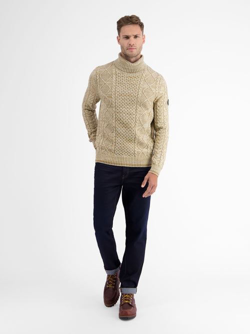 Lerros Jacquard-Rollkragenpullover