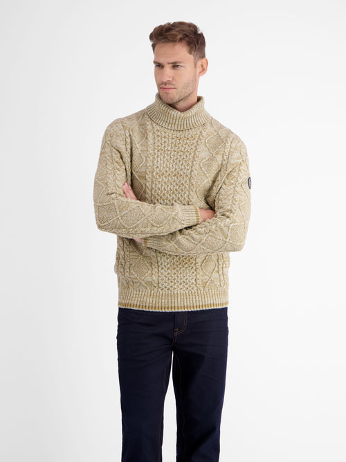 Lerros Jacquard-Rollkragenpullover