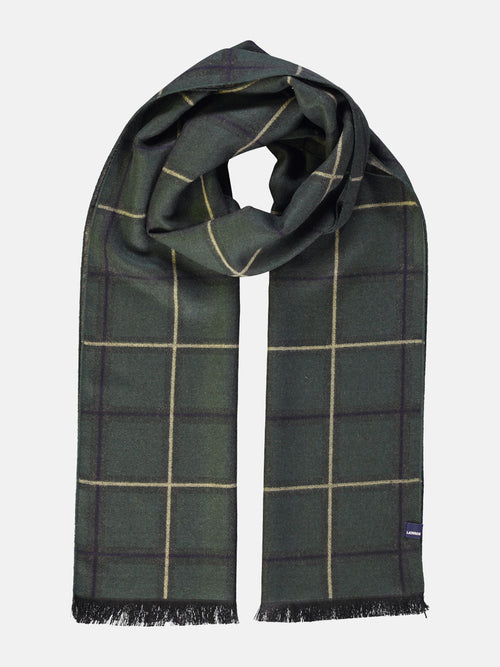 Lerros Karierter Schal Aus Viskosemischung