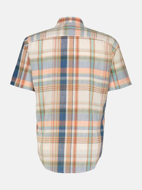 Lerros Kariertes Baumwoll-Leinenhemd Für Herren