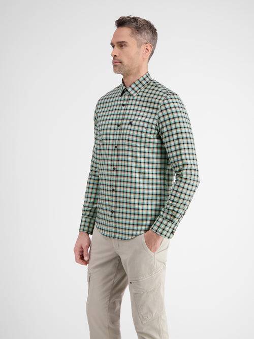 Lerros Kariertes Langarmhemd Für Herren