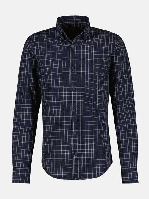 Lerros Karohemd In Dobby-Struktur