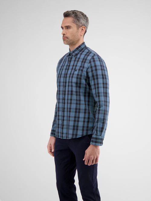 Lerros Karohemd In Twillqualität, Weich Gewaschen