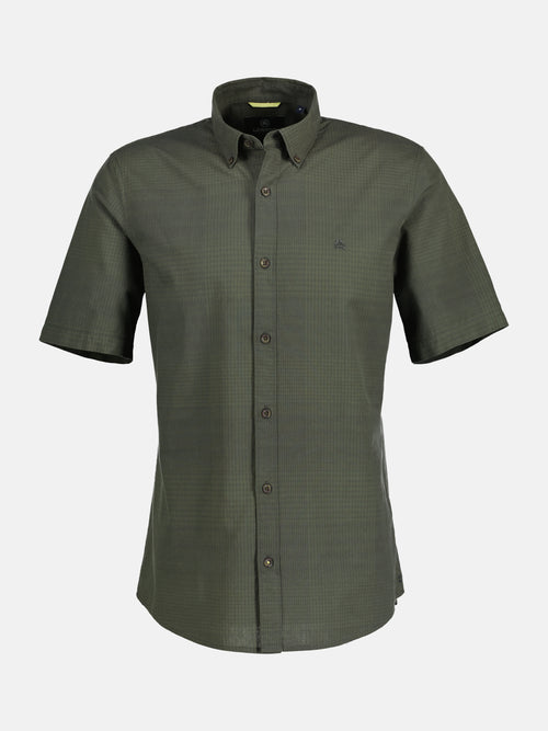 Lerros Kurzarmhemd In Struktur-Check-Qualität
