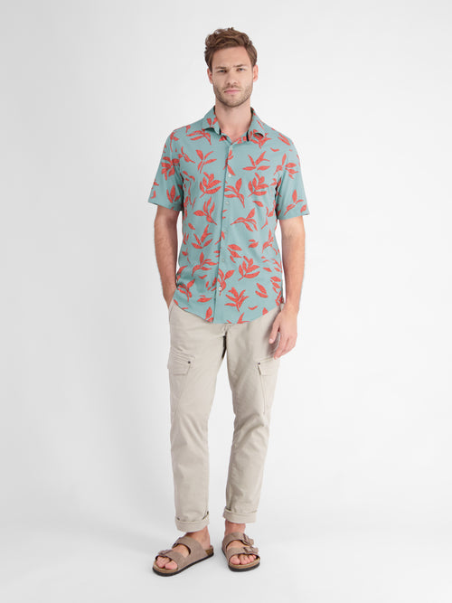 Lerros Kurzarmhemd Mit Floralem Print