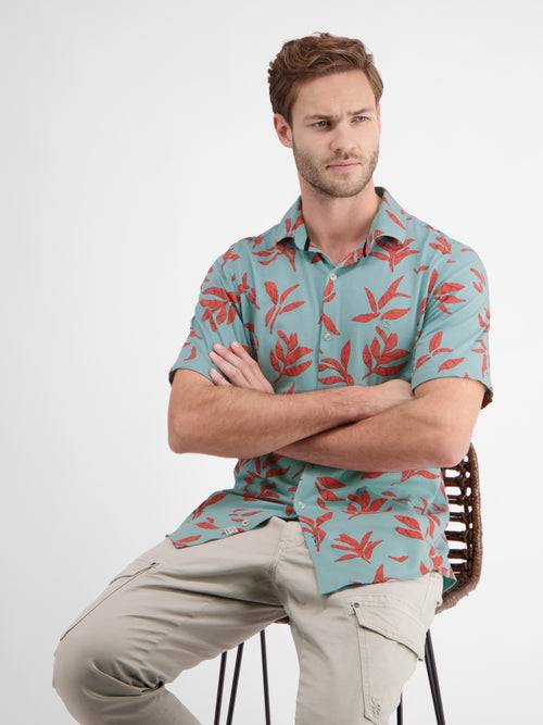Lerros Kurzarmhemd Mit Floralem Print