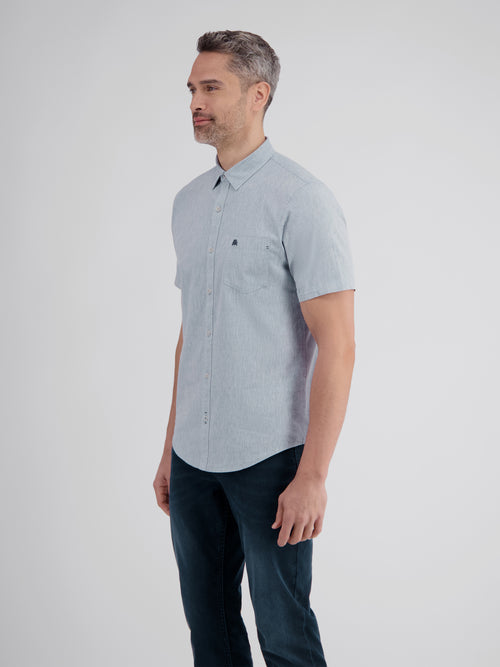 Lerros Lässiges Baumwoll-Leinenhemd, Unifarben