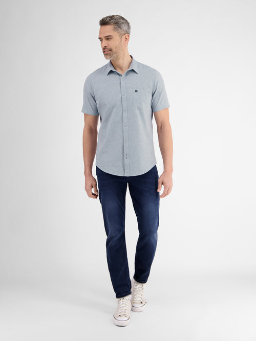 Lerros Lässiges Baumwoll-Leinenhemd, Unifarben