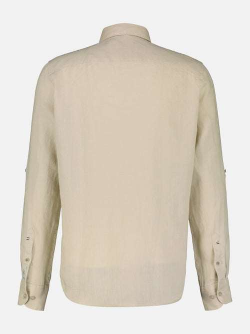 Lerros Lässiges Herren Leinenhemd, Langarm