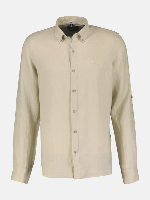 Lerros Lässiges Herren Leinenhemd, Langarm