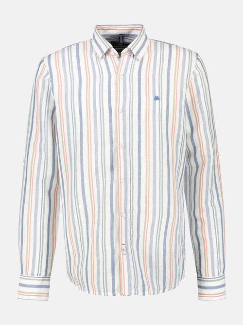 Lerros Leinenhemd In Sommerlichem Streifenmuster
