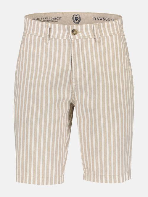 Lerros Leinenmix Bermuda Mit Sommerlichen Streifen