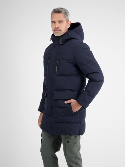 Lerros Longjacket Im Parka-Design. Gesteppt